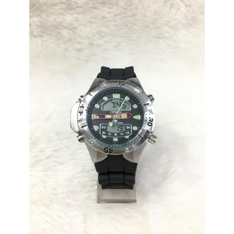 Relógio masculino pulseira de borracha citzen aqualand