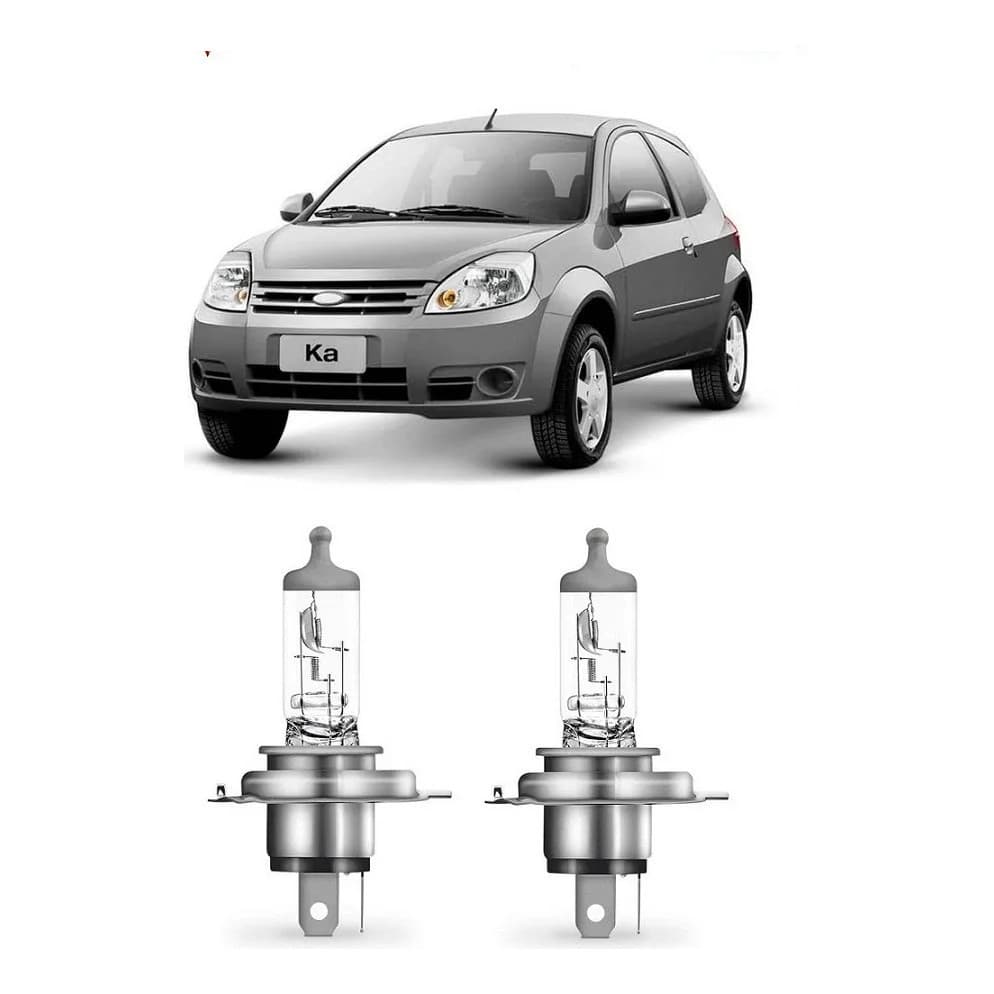 Par Lampada Farol Principal Ford Ka 2008 2009 2010 2011 H4