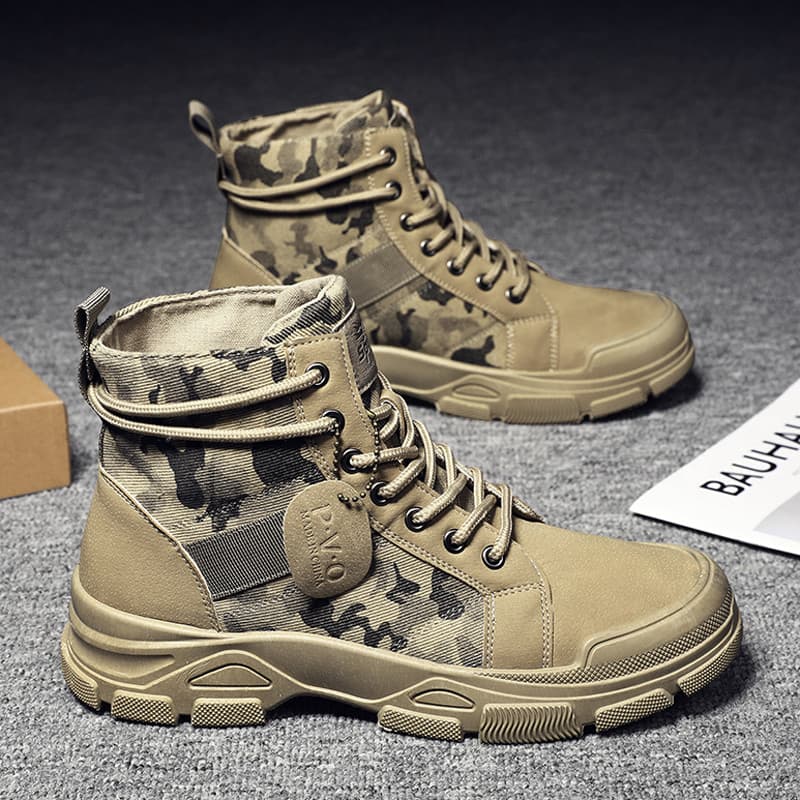 Martin botas sapatos masculinos verão estilo britânico de alta qualidade botas gerais masculinas de cano médio deserto v