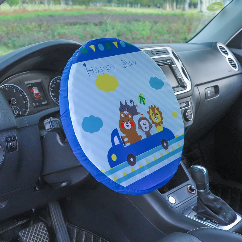 Criativo verão volante do carro protetor solar capa isolamento térmico Anti-escaldante dobrável capa protetora dos desen
