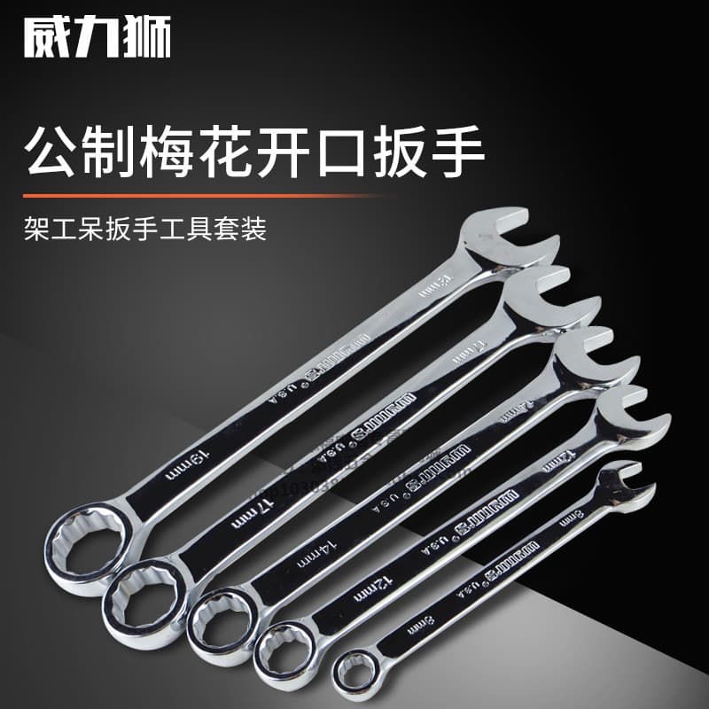 Weilishi chave de dupla finalidade métrica Torx chave de extremidade aberta Hardware chave de reparo automático quadro c