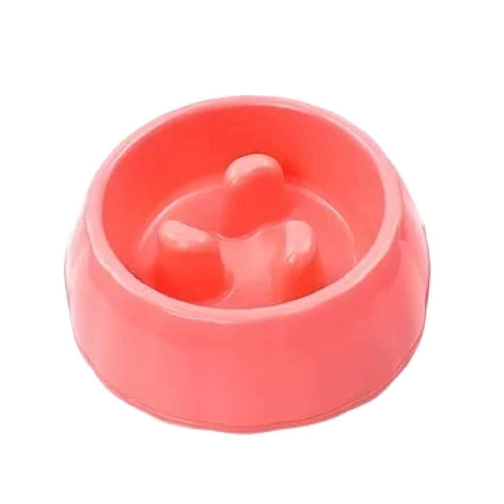 Comedouro Lento Funcional Educativo para Cães e Gatos 400ml | Rosa