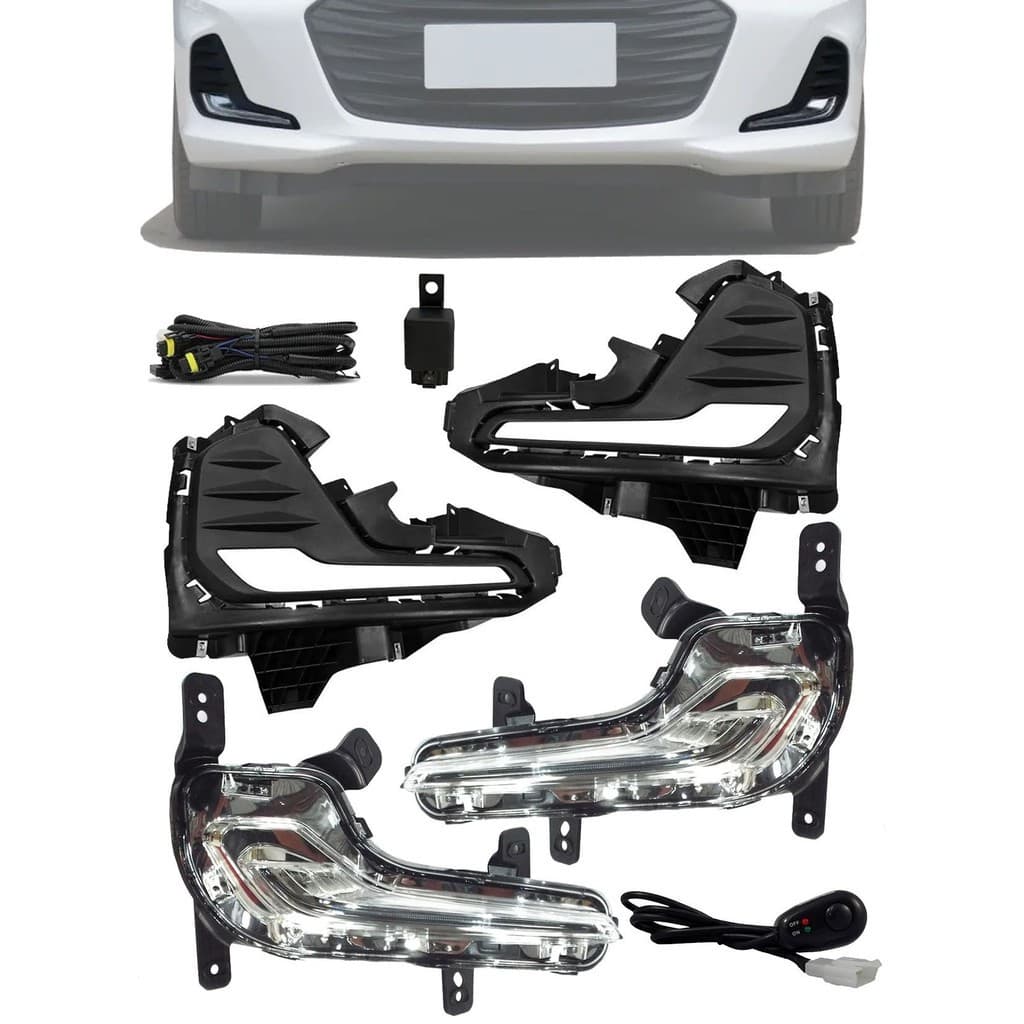 Kit Led DRL Chevrolet Onix Hatch e Sedan Plus 2020 2021 2022