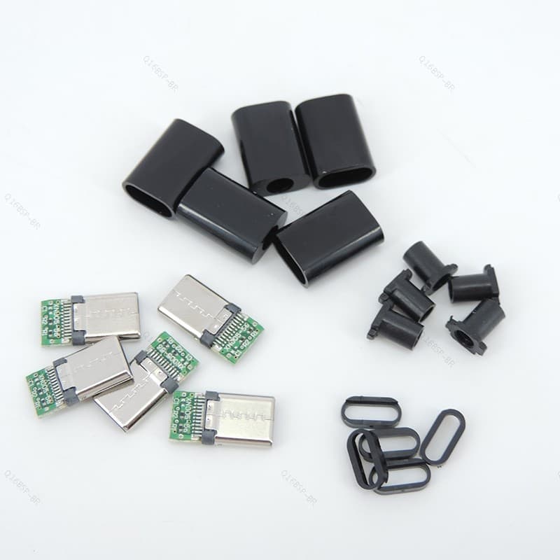 Tipo C USB 3.1 Plugue Macho 24Pin De Soldagem Conector Adaptador Plugues De Carregamento Reparação De Cabo De Dados BR16