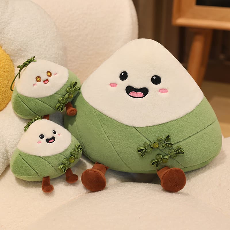 Criativo dos desenhos animados Zongzi boneca brinquedo de pelúcia mochila pingente chaveiro dragão barco Festival empres