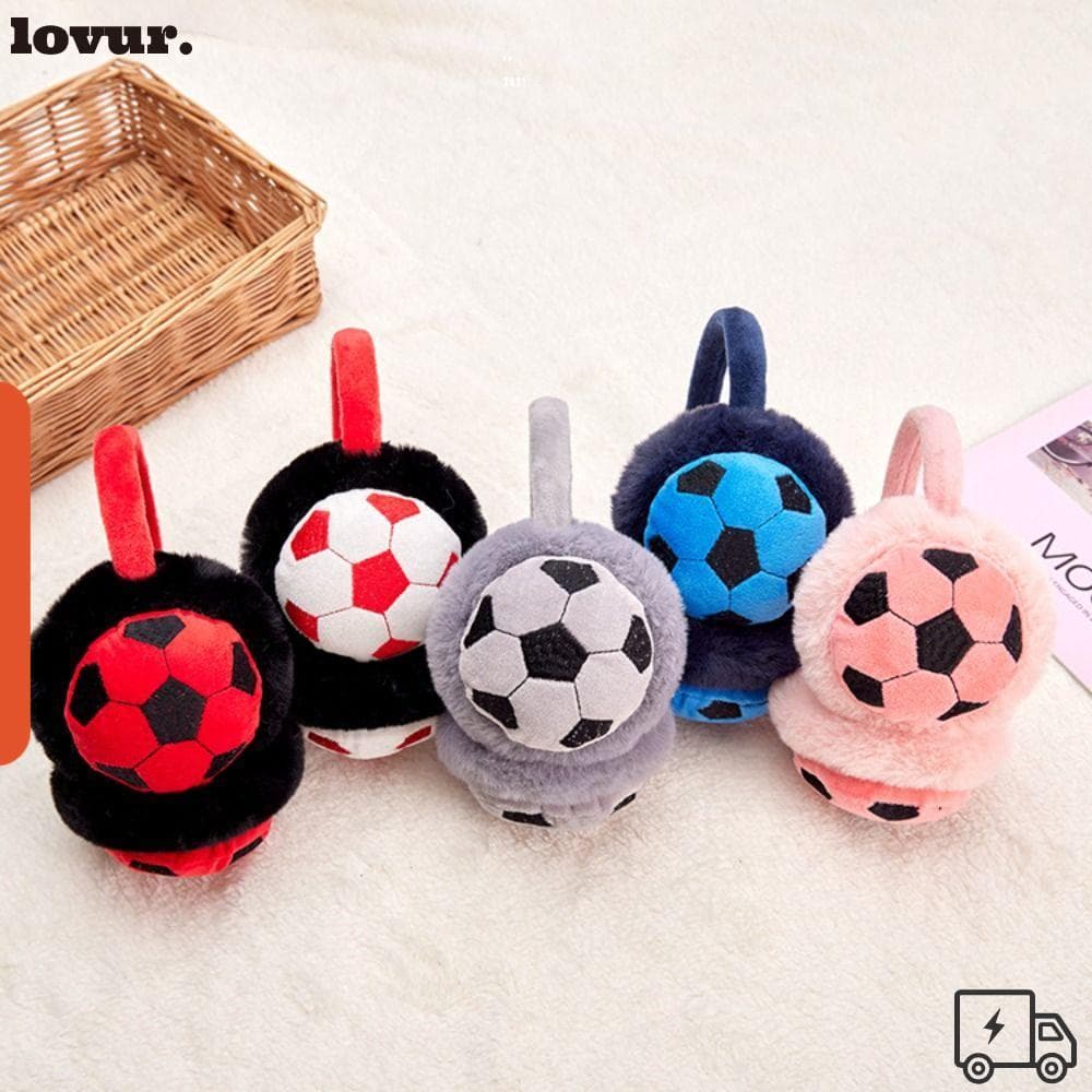 Aquecedor De Orelha De Futebol LOVUR , Protetores Infantis Anticongelantes Para Manter O Calor , Capa De Ouvido Espessad