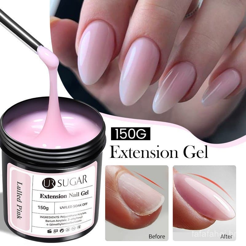 UR SUGAR 150g Gel de Extensão de Unhas Branco Leitoso Nude Rosa Construção Rápida Géis UV Duros Auto-Nivelantes