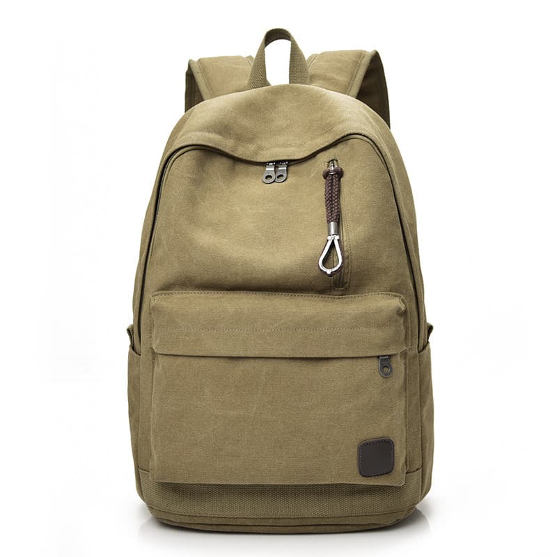 Mochila masculina de lona, bolsa de viagem de grande capacidade, versão coreana, Casual, pequena, escola secundária, est