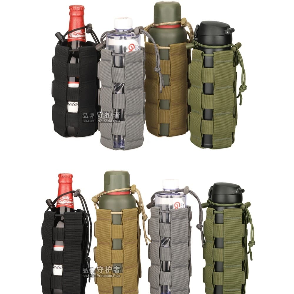 Saco de capa de guarda-chuva 500ml800ml capa de copo de água esportes ao ar livre saco de garrafa de água tático ajustáv