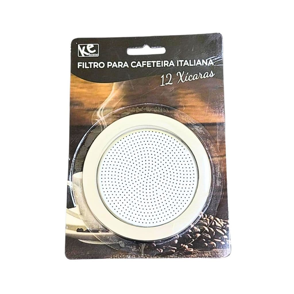 Kit 4 Packs Reposição Cafeteira Italiana 12 Xíc: 4 Filtros + 12 Borrachas