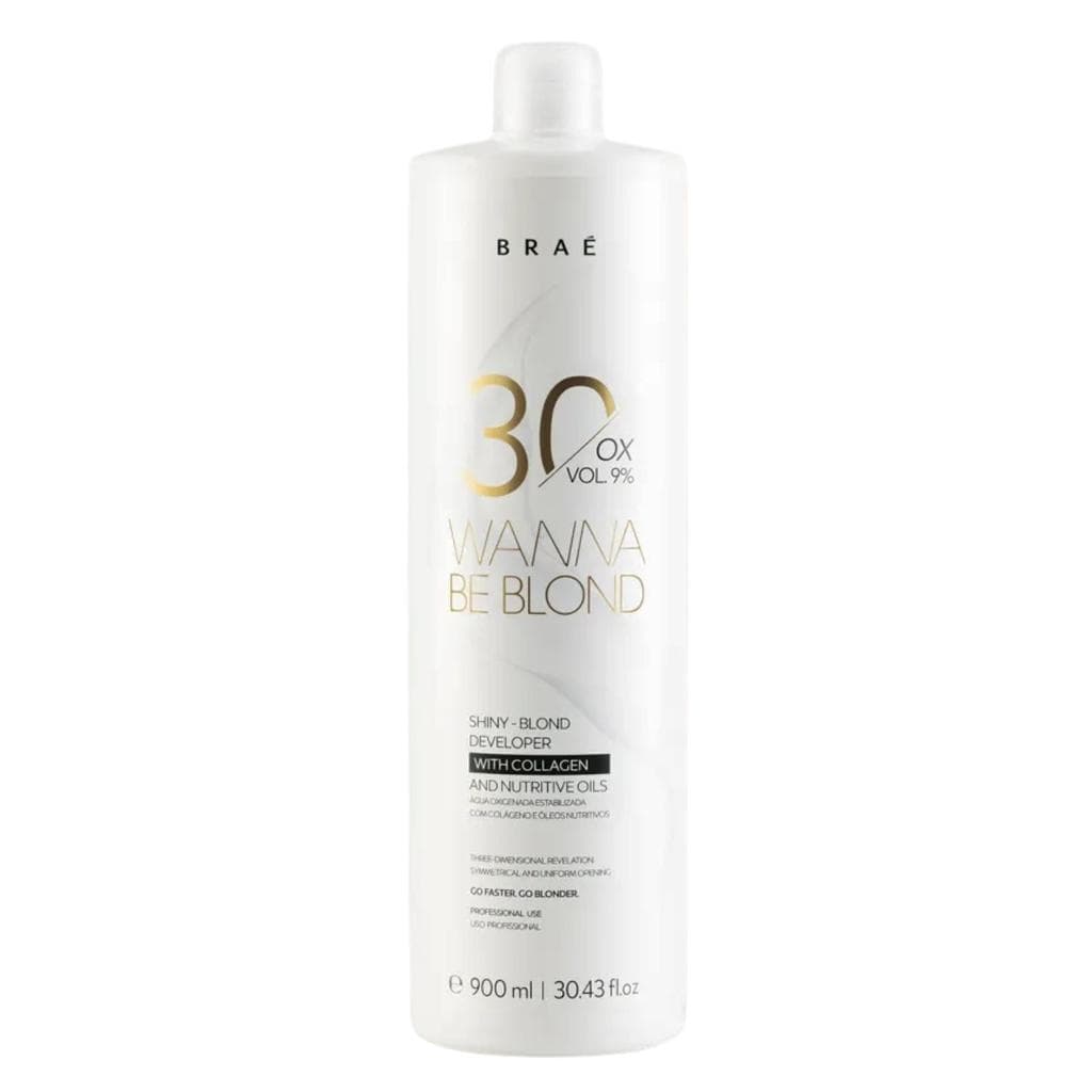 Água Oxigenada Ox BRAÉ Wanna Be Blond 30 Volumes