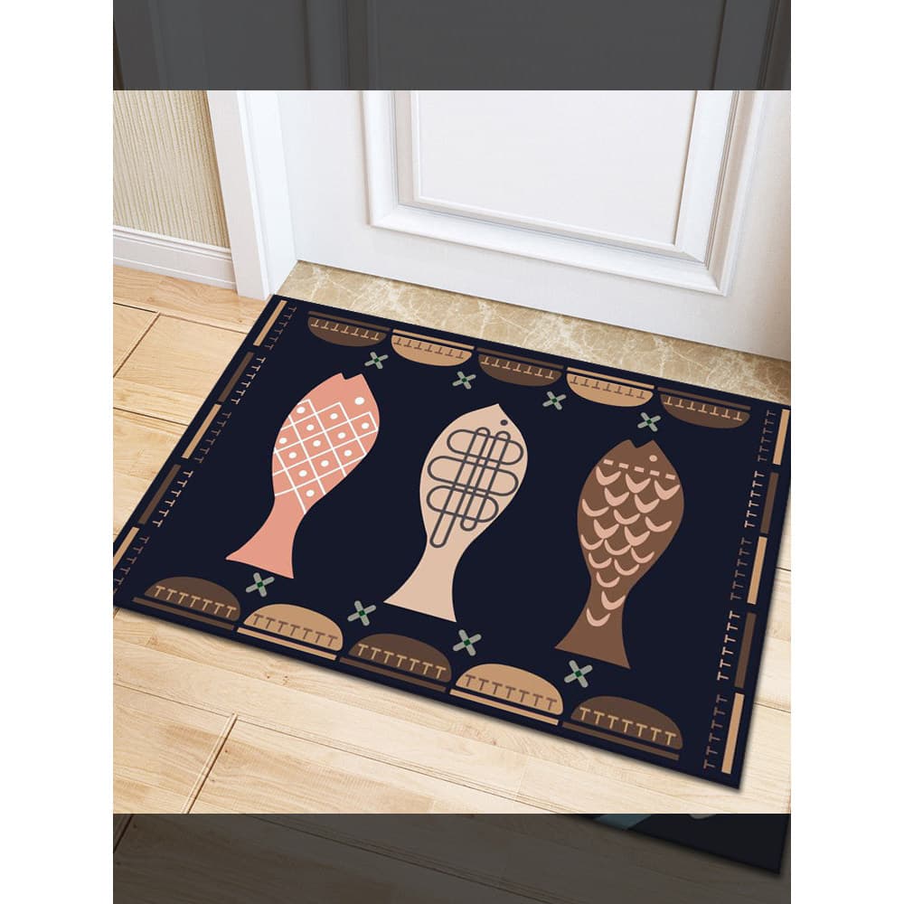Tapete de chão de desenho animado, tapete de porta de entrada doméstica, porta de quarto, banheiro, absorvente, antiderr