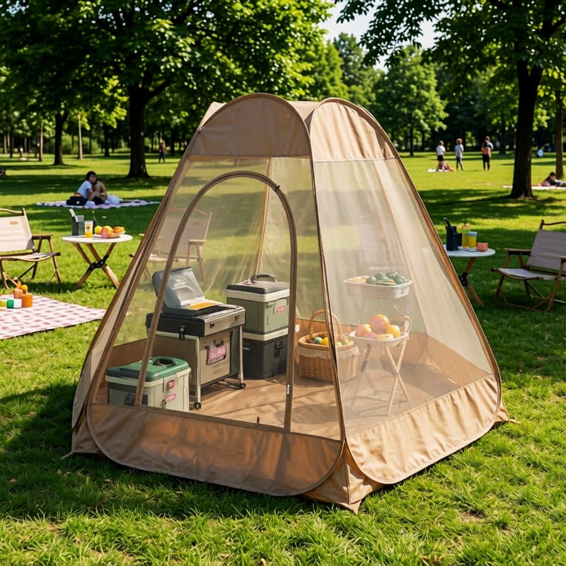 Rede mosquiteira ao ar livre tenda de gaze único duplo parque meditação meditação estaca automática de abertura rápida g