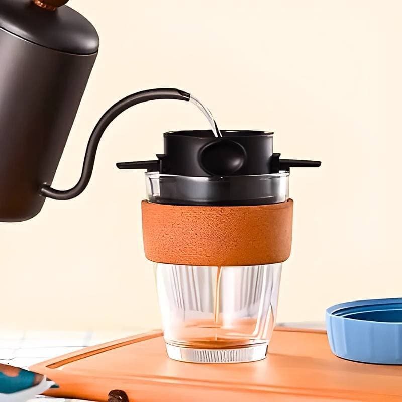 Kit Com 3 Filtro De Café Dobrável Mini Coador Dispensa Papel