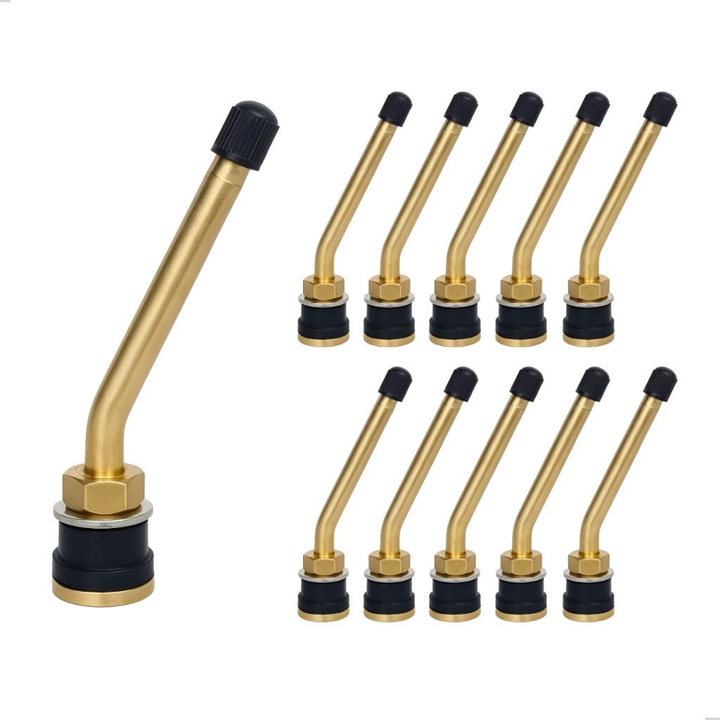 10 Bico Valvula Roda Raiada Pneu S/camer Caminhao 100mm Curto