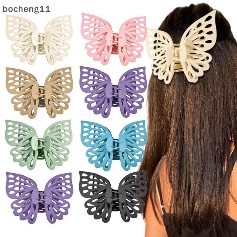bo Grande Borboleta Garra Clipes Para Mulheres Meninas Geométrica De Cabelo Volta Cabeça Grab Presilhas Moda Acessórios