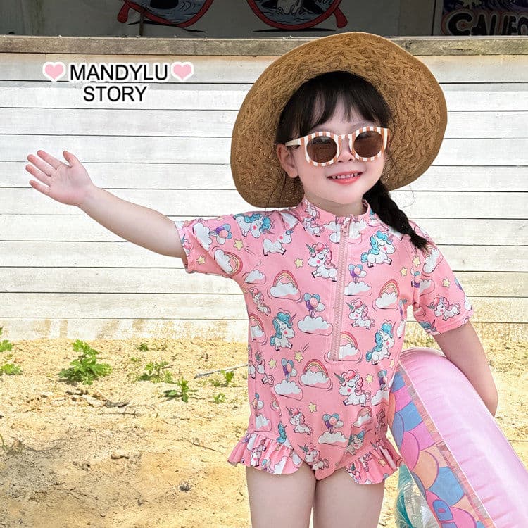 Maiô 2025 novo estilo meninas maiô verão estilo ocidental estilo bonito de manga curta estilo de uma peça classe a secag