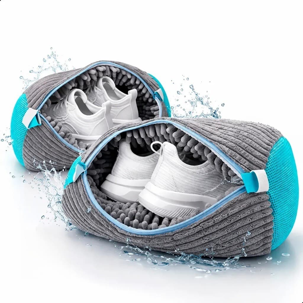 Saco de limpeza de tênis dedicado para máquina de lavar roupa de 3 peças