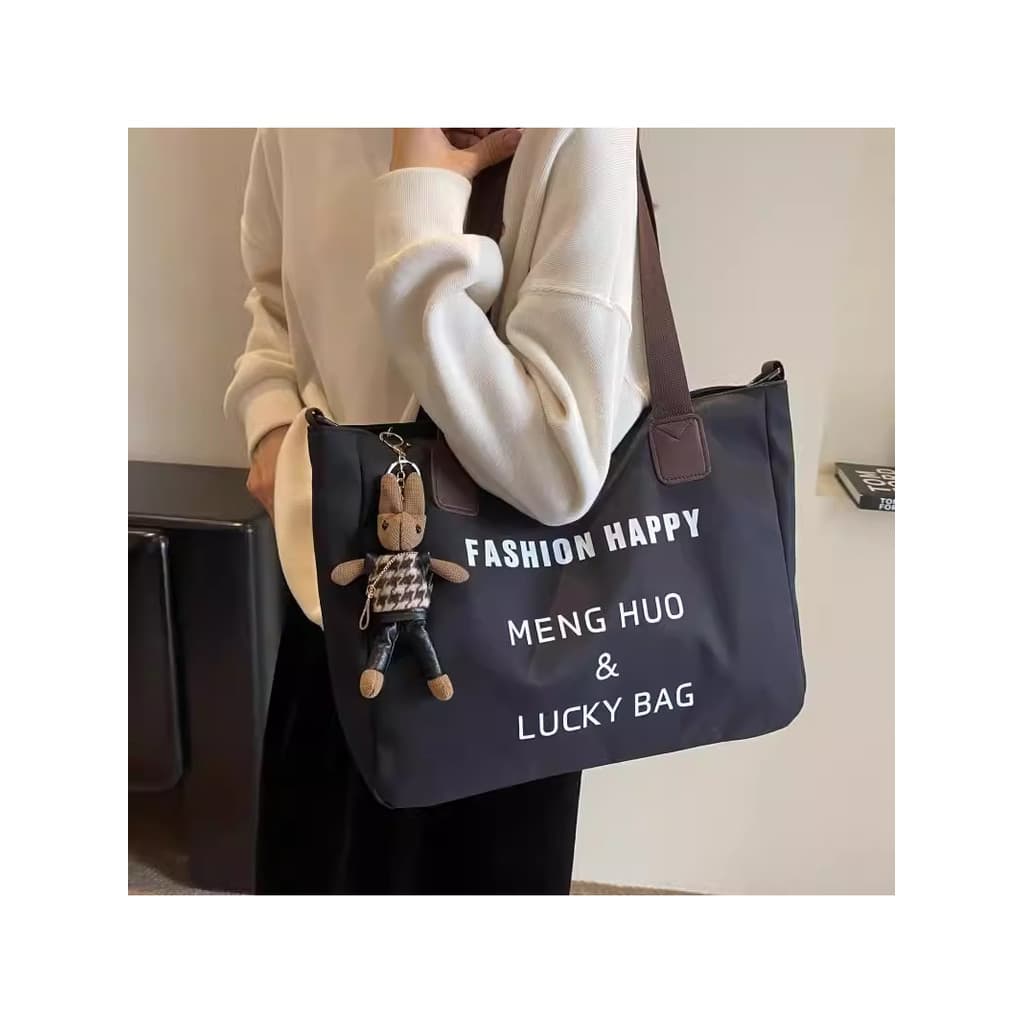 Bolsa de lona feminina 2026 primavera All-Match grande capacidade classe saco Casual simples moda de um ombro saco do me