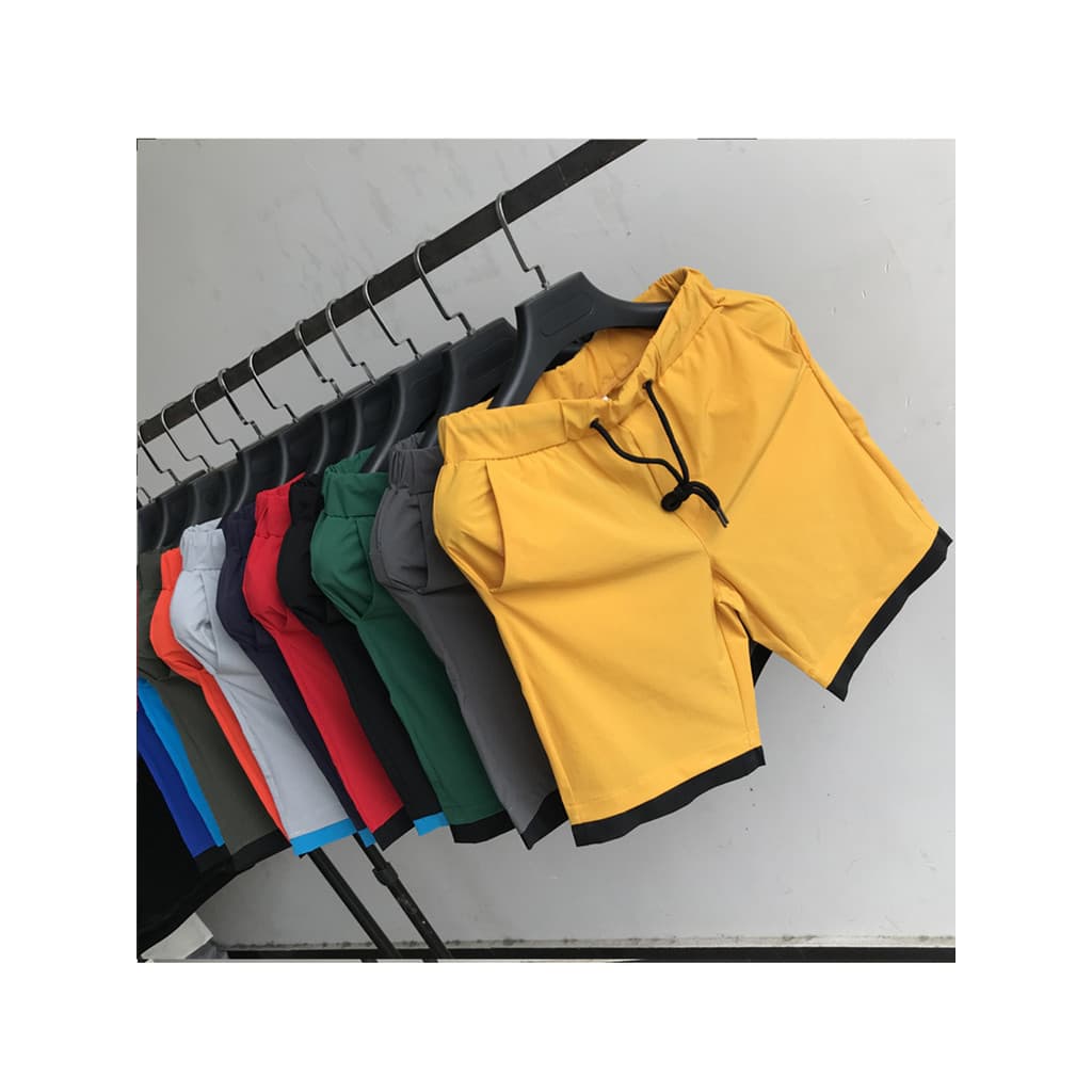 Shorts masculinos pequenos verão seda gelo estilo fino na moda calças casuais calças médias calças grandes calças de 4 p