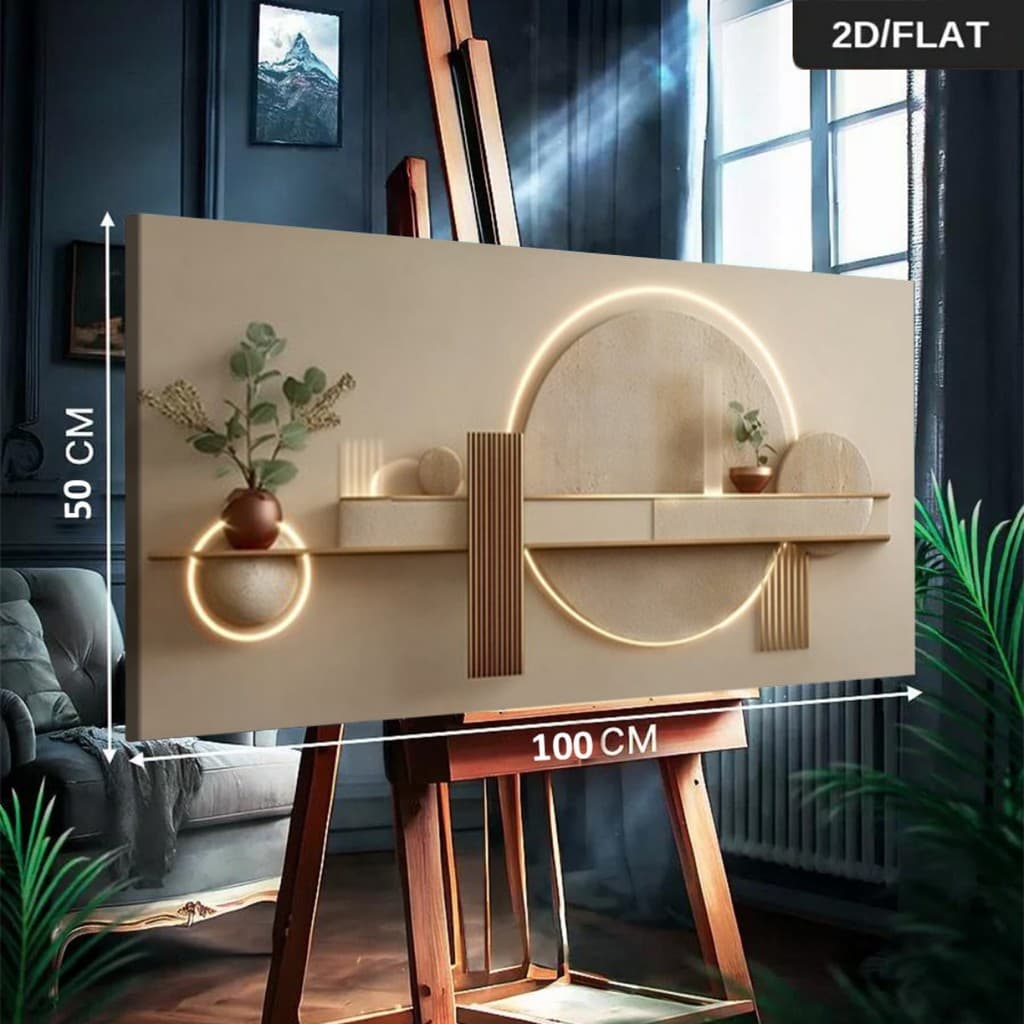 Quadro Decorativo Grande 115x80cm Contemporâneo Minimal Sala,Quarto,Copa,consultório,escritório,hall