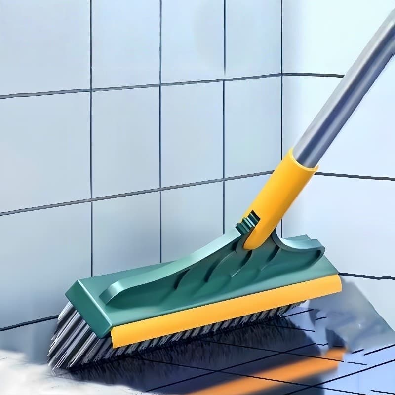 Vassoura Mágica Com Escova Rígida E Rodo 2 Em 1 Para Limpeza Pesada De Azulejos Envio Rápido
