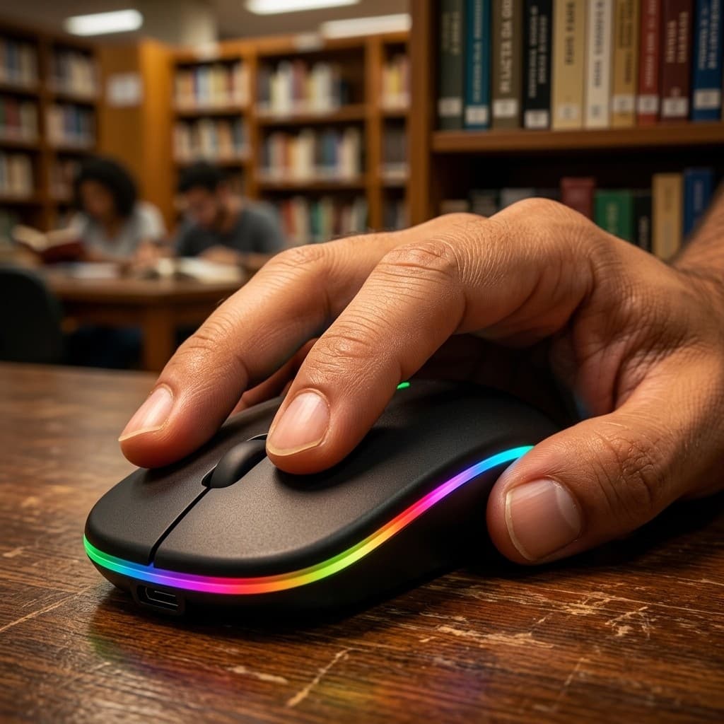Mouse Sem Fio 4800 DPI Mouse Gamer Alta Resolução Movimento Fluido Sensor Óptico De Precisão Para Edição E Jogos