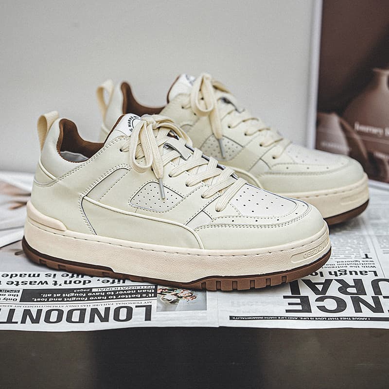 Lin Xiansen sapatos de tabuleiro masculino 2024 novo estilo All-Match sapatos esportivos casuais de sola grossa aumentan