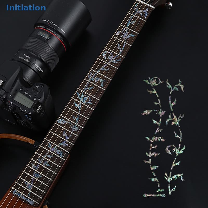 Iniciação Adesivos Acústicos De Violão Baixo Inlay Marcador De Fretboard Decalque Fret