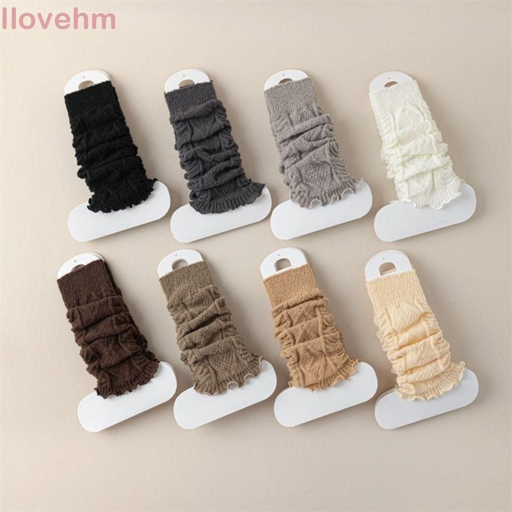 LUCKY-ILOVEHM Meias De Malha Lolitas , Polainas Fofas Doce Elegantes Outono Inverno