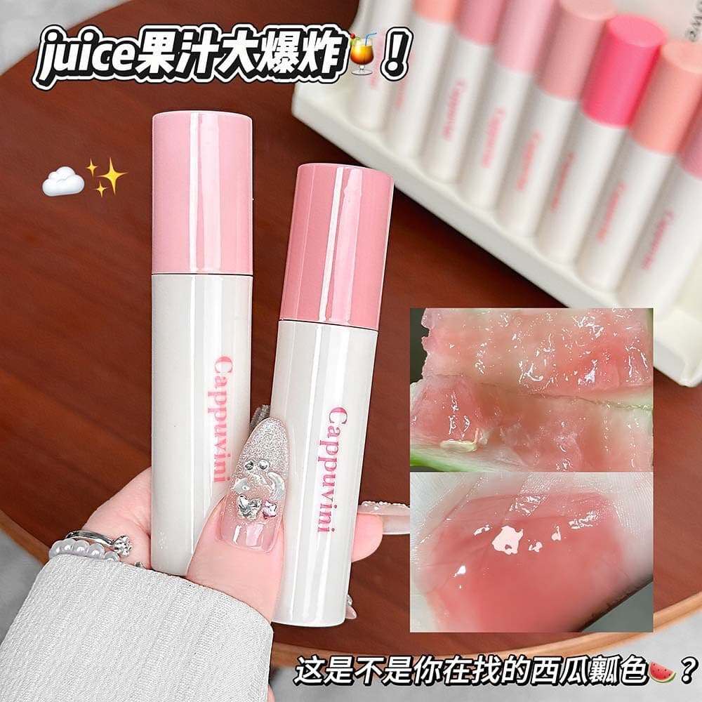 Esmalte labial genuíno hidratante luz brilho de água maquiagem Nude clareamento facial liso fácil de colorir sensação de