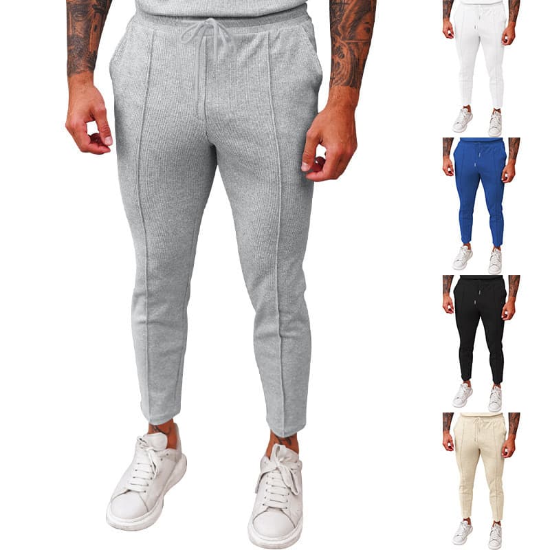 2023 verão novo estilo masculino Waffle Tether luz luxo negócios calças casuais calças casuais masculinas