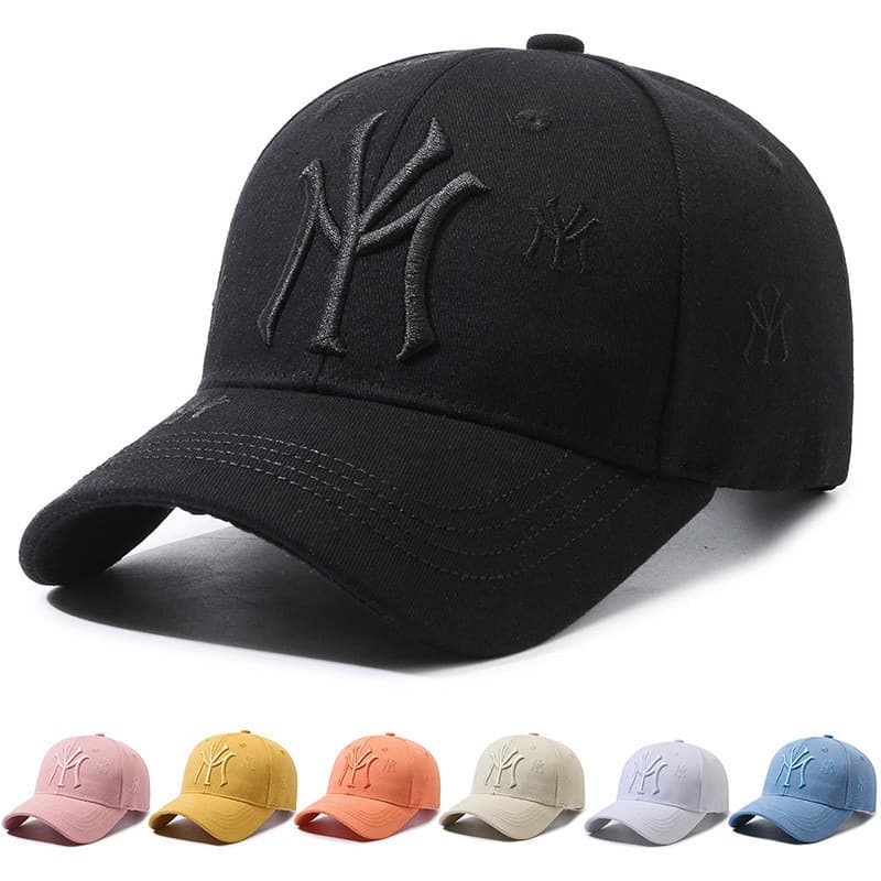 Boné de Beisebol Feminino para Primavera e Outono, Boné de Casal com Bordado Chao, Boné de Bico de Pato Masculino para P