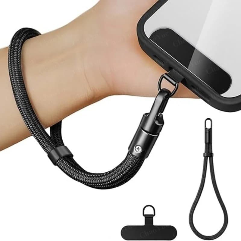 Cordão De Telefone Universal De 1-2 Itens Com Clipe Atualizado Anti-Queda 360 ° Alça De Pescoço/Crossbody Ajustável Rota