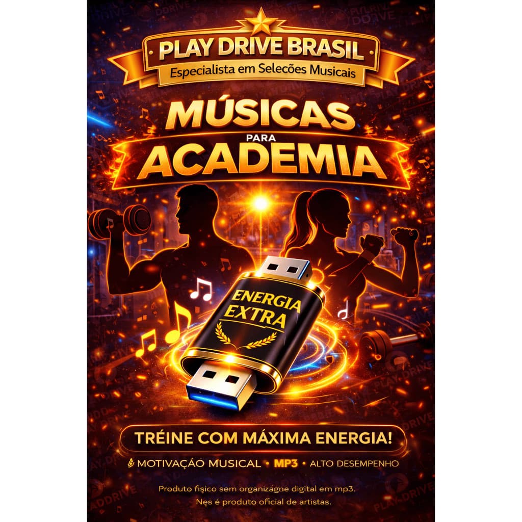 Treino • Corrida •  Academia .Esportes- Play Drive Físico USB