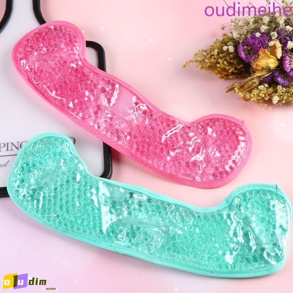 OUDIMEIHE Head Gel Ice Pack , Compressa Quente Ou Fria Bead Enxaqueca Wrap , Mulheres Beleza Dor De Cabeça Saco De Gelo