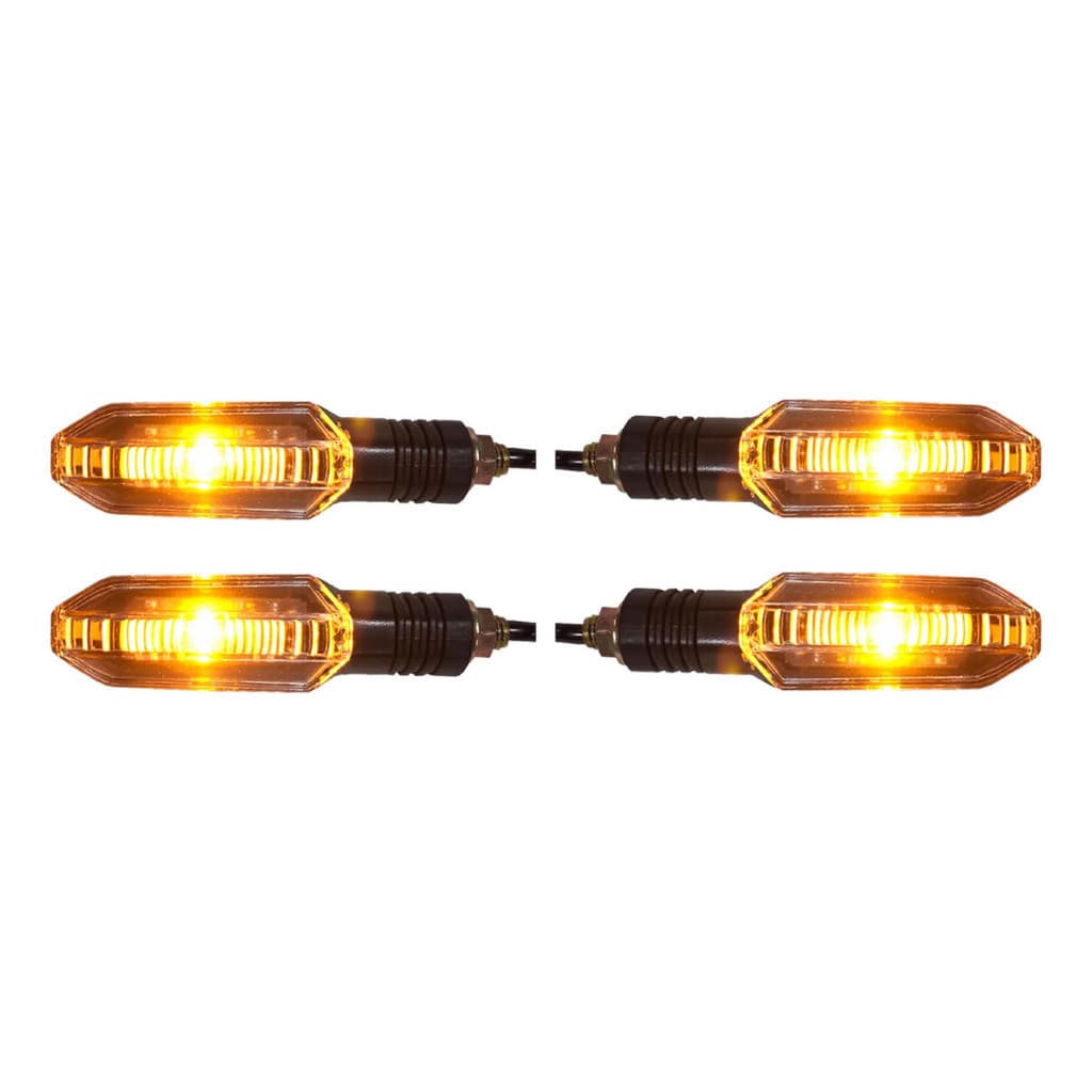 Kit 4 Piscas Led Modelo Twister 250 - compatível Cg 160 Titan Start Fan - Rosca Parafuso LOJAAGORA