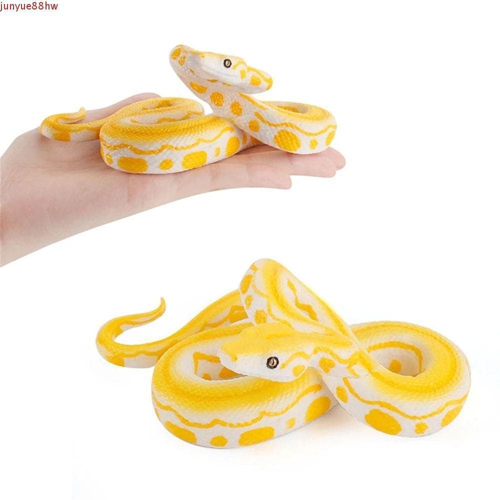 JUNYUE Cobra Brinquedo Selvagem Python Modelos Animais Realista Tamanho Grande Crianças Brinquedos Modelo