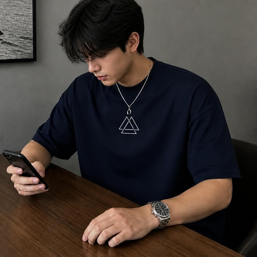 Camiseta Masculina 3 Triangulo  premium 100% algodão, Do P ao GG Conforto e Envio Imediato