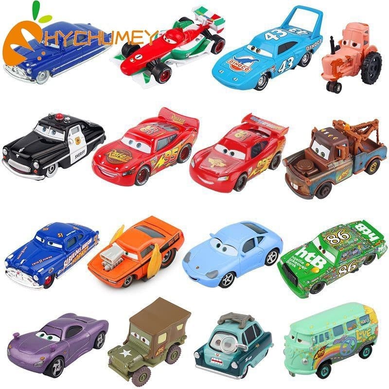Carros 2 3 Faísca McQueen Matt Jackson Storm Ramirez Modelo de Carro de Brinquedo em Liga Metálica Escala 1:55