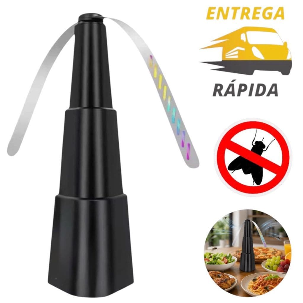 Ventilador Repelente de Mesa Espanta Moscas Afasta Mosquitos Portátil