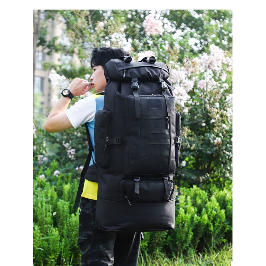 100L Super grande capacidade grande mochila à prova dwaterproof água grande mochila ao ar livre montanhismo viagem traba