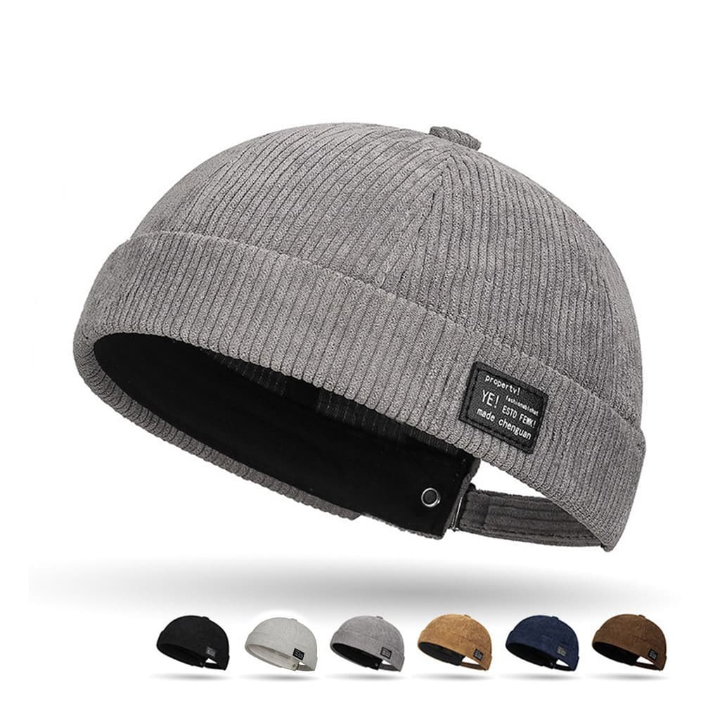 Ss HIG 1PC Chapéu Gorro Feminino Veludo Melão Masculino Retro Selvagem Senhorio Edgeless Melancia Ins Maré Unisex Boné