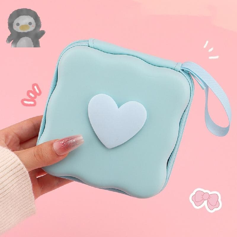 Bolsa De Armazenamento Portátil Fofa De Desenho Animado , Carregador , Fone De Ouvido , Cabo De Dados , (Excluindo Prote