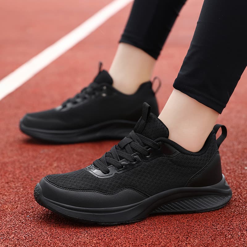 Beamon preto sapatos masculinos leve sola macia respirável não fedorento pés casal sapatos esportivos malha respirável t