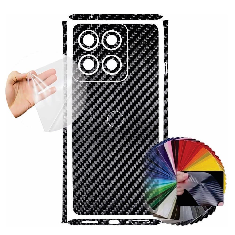 Película Motorola Edge 60 Pro Blindagem PPF Fibra Carbono Traseira Guard Skin Protetora Contra Arranhões Anti-risco