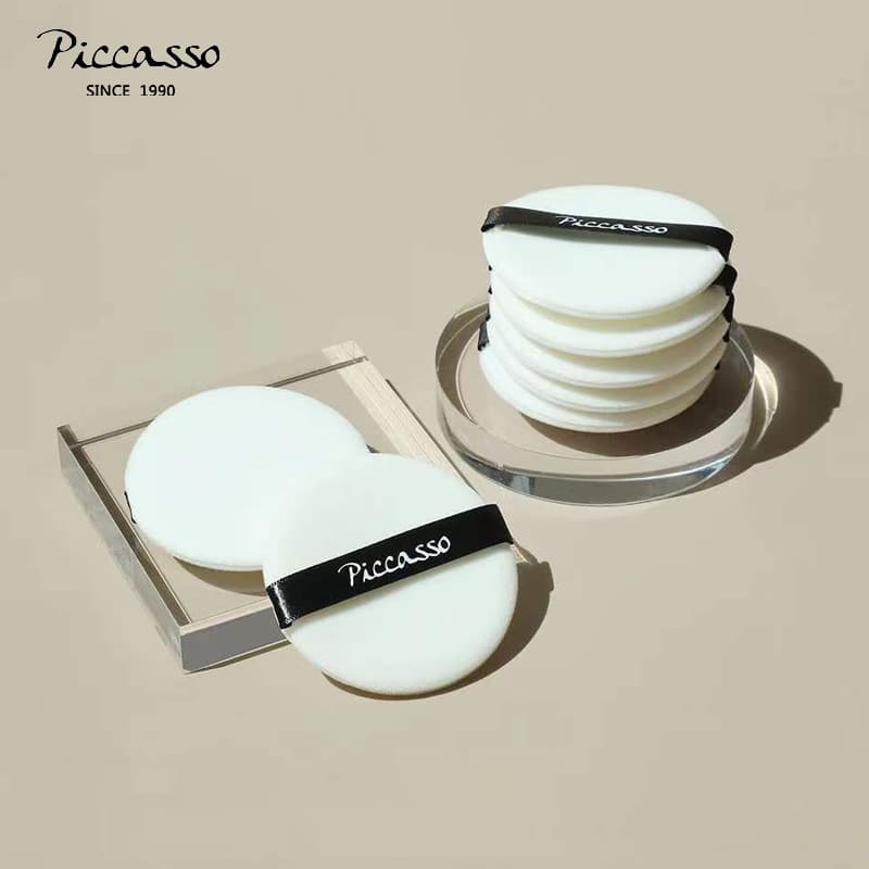 Coreia Coreia Coreia PICCASSO Puff Branco Macio Amigável à Pele Leve Mesmo Maquiagem Não Fácil de Aglomerar Pacote de 5