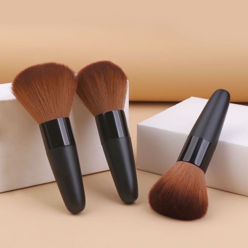 Pincel de maquiagem portátil, pincel de pó solto, contorno único, Blush, pó, ferramenta de maquiagem, pincel de maquiage