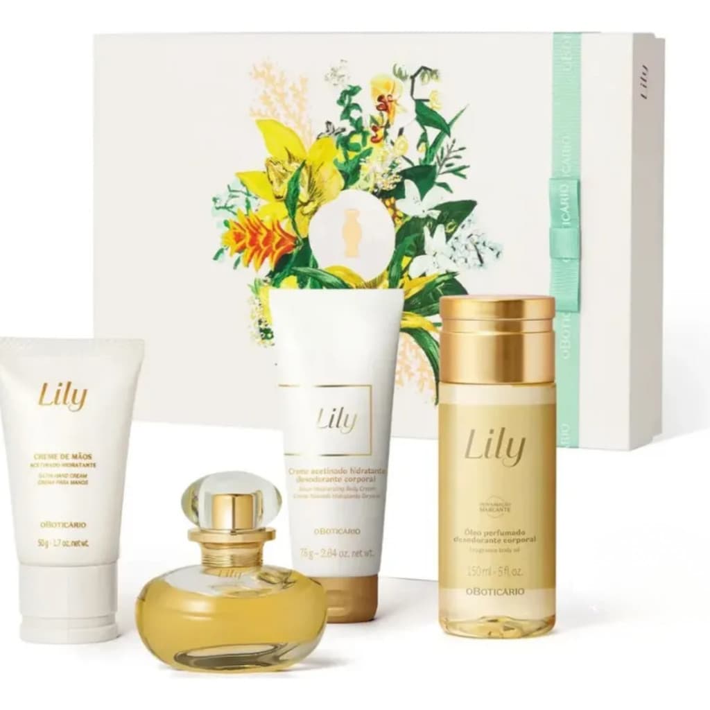 Kit Presente Mães EDP Lily 4 Ítens