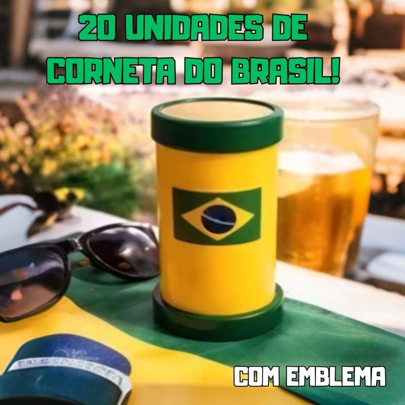 20 Cornetas Barulhentas Atacado (COM EMBLEMA) - Brinde e PrendasE